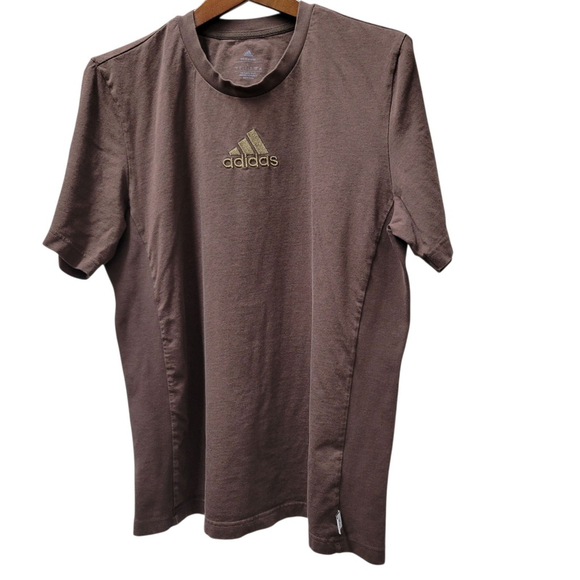 Adidas Crewneck Organic Cotton End Platic Waste Embroidered Logo Tshirt Large - Picture 5 of 12